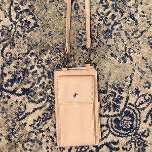 Steve Madden light pink cross body wallet/purse